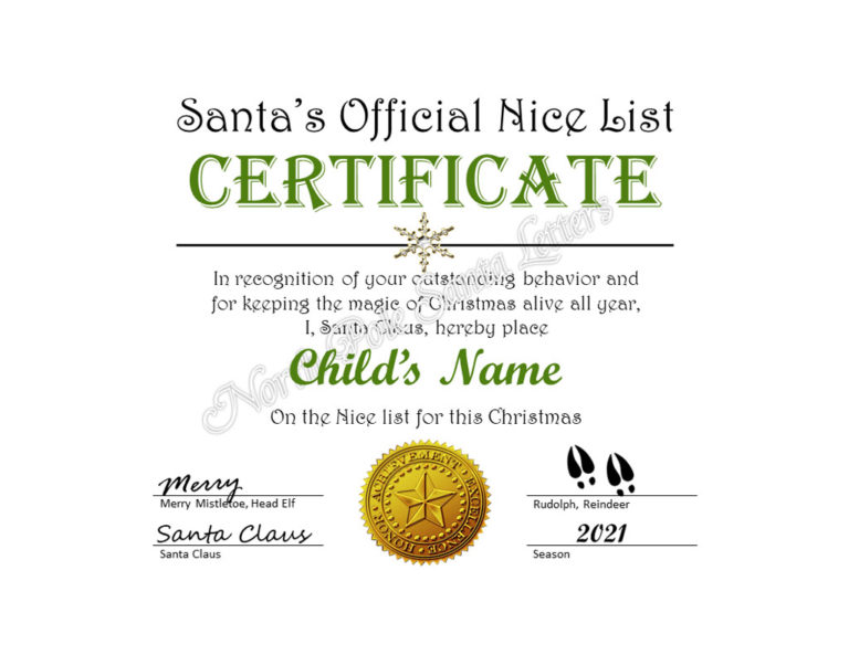 North Pole Santa Letters Canada