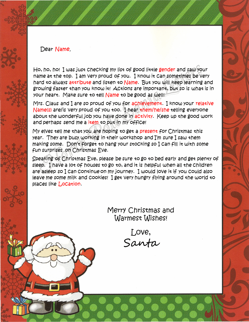 Letters From Santa Claus - North Pole Santa Letters